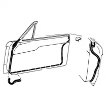 DOOR SEALS FALCON XM-XP HARDTOP, USA FALCON 63-65 H/TOP & CONVERT