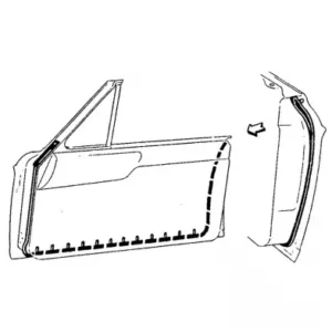 DOOR SEALS FAIRLANE 63-64 HARDTOP