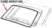 WINDSHIELD SEAL THUNDERBIRD 64-66, HARDTOP & CONVERTIBLE