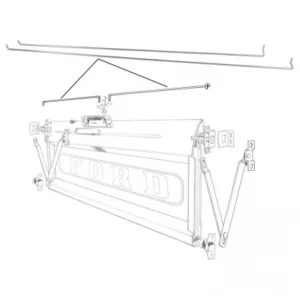TAILGATE RELEASE RODS PICKUP 64-72