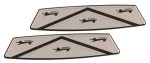 EMBLEM HOOD GALAXIE 65, FOIL INSERT (PAIR) US TYPE