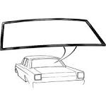 BACK WINDOW SEAL GALAXIE SEDAN 65-66