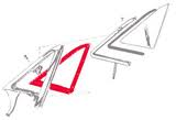 VENT WINDOW SEAL GALAXIE 65-68, 2DR HARDTOP & CONVERTIBLE