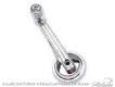 WINDOW CRANK HANDLE MUSTANG 65-67 DOOR, 65-67 RANCHERO, SCREW TYPE, CHROME KNOB ALSO COUGAR 67