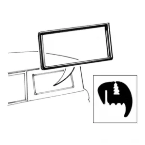 BODY SIDE WINDOW SEAL BRONCO 66-77, Left - No Groove For Chrome