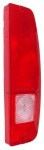 TAIL LIGHT LENS PICKUP 67-72 LEFT, With clear backup lens. FORD SCRIPT