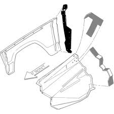 SPLASH APRON FENDER TO FRONT OF CAB PICKUP 67-72, F100-F350 (pair)