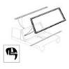 WINDSHIELD SEAL BRONCO 67-77, with groove for chrome