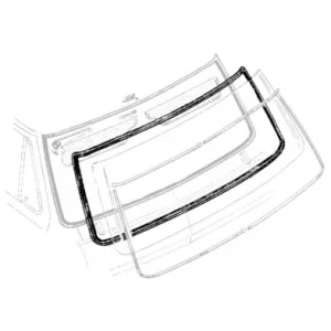 WINDSHIELD SEAL ECONOLINE 68-74, 100-E300 Van no groove for chrome
