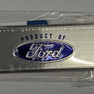 DECAL SCUFF PLATE BLUE "Product of Ford"