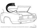 TRUNK SEAL MUSTANG 67-68  FASTBACK