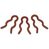 PARK BRAKE CABLE CLIP, MUSTANG 65-73, FAIRLANE 62-72, FALCON XKLMP & XRTWY, set of 3
