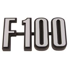 EMBLEM FENDER PICKUP 73-76 "F100"