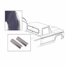 BACK WINDOW SEAL PICKUP 77-79 TRIM KIT, Narrow plastic chrome filler strip.