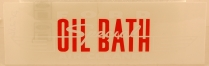 DECAL A/C OIL BATH FORD 52-53,  "FORD Special OIL BATH" red/white