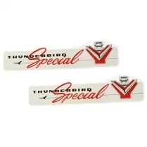 DECAL VALVE COVER FORD 55-56, T-BIRD 56-57 "Thunderbird V8",  312cid (PAIR)