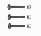 SCREW KIT DOOR HINGE FORD 35-36, 6 PEICE