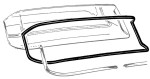 BACK WINDOW SEAL FORD 55, CROWN VICTORIA, Body #64