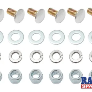 BUMPER BOLT FALCON XR-XT, FAIRLANE ZA-ZD, KIT (6 bolts, nuts & washers)