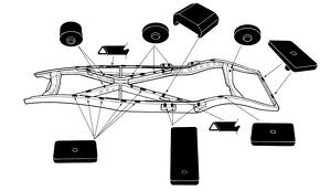 BODY-FRAME PAD KIT FORD 37-40 SEDAN/COUPE, 34 piece kit