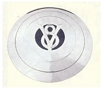 HUBCAP FORD 34 "V8" S/STEEL