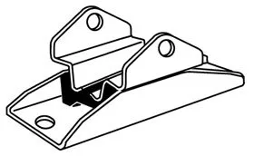 ENGINE MOUNT GALAXIE 63-64, REAR AT TRANS, 65-68 352-390cid with C-o-M, T/BIRD 64-65