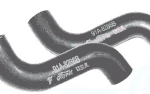 HOSES RADIATOR LOWER FORD 40-41, 39 Deluxe, MERCURY 39-41, PICKUP 40-41, PAIR