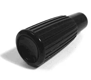 KNOB TURN SIGNAL CONCAVE, Black