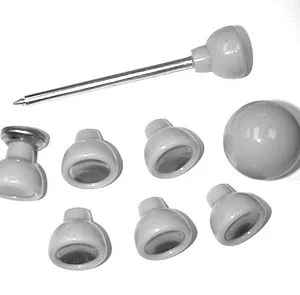 KNOBS DASH SET FORD 50, Ivory (set 8)