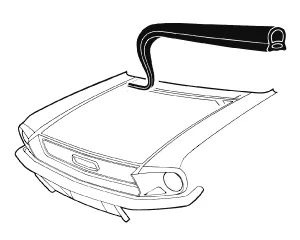 COWL LACING MUSTANG 67-68, COUGAR 67-68