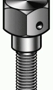 HOOD HINGE BOLT FORD 49-54, MERCURY 49-53, PICKUP 53-55, 5/16" UNF stepped