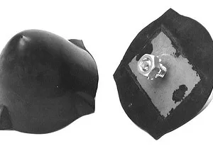 BUMPER GUARD RUBBERS FORD 59-64, PAIR, mount on over-riders.