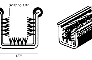 DIVISION BAR FORD 52-54, PRE-DRILLED FRONT