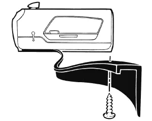 DOOR SEALS MUSTANG 69-70 VERY BOTTOM, COUGAR 69-70