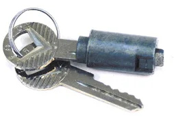 LOCK CYL/ASSY TRUNK FORD 52-58, FAIRLANE 59-61, XK FALCON ONLY, Replaces BA-7043505-A