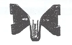 CLIP GALAXIE 63, FRONT OF FRONT DOOR LOWER, PUSH IN CLIP  NLA