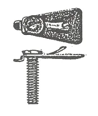 CLIP GALAXIE 63, LOWER DOOR TAPER MOULD AT FRONT,  need 2