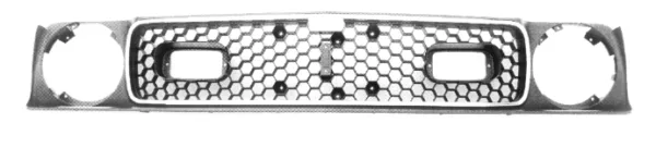 GRILLE ASSY MUSTANG 71-72 MACH 1, With s/s mouldings, Original Ford tooling