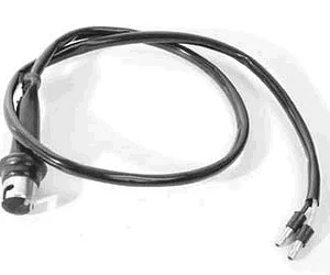 PARK LIGHT SOCKET & WIRE FORD 56, P/UP 53-60, with 2 male terminals