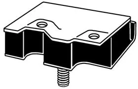 ENGINE MOUNT GALAXIE 63-64, FRONT 352/390cid RH, M2222
