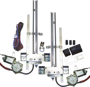 ELECTRIC WINDOW KIT, for 2 DOORS, inc' switches & wiring