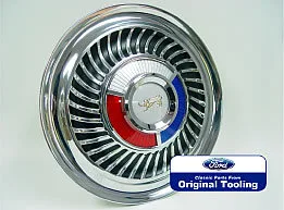 HUBCAP FORD 59-60 14" FULL DISC, Complete with 'SUN RAY' emblem