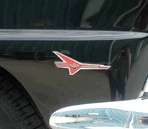 EMBLEM FENDER FAIRLANE 56, "Thunderbird V8"