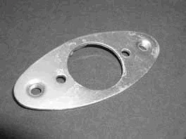 LICENSE LAMP BRACKET FORD 55-56,  fits all except S/D & Wagon