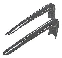 TAIL LIGHT DOOR TRIM FORD 57, suits "Fairlane 500", PAIR