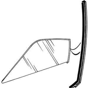 QTR TO DOOR GLASS SEALS FAIRLANE/TORINO 68-69, Body #63 & #65