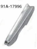 BUMPER GUARD FORD 39 DELUXE, Chrome plated, FRONT OR REAR