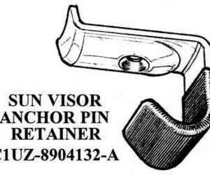 SUNVISOR ANCHOR PIN RETAINER CLIP PICKUP 61-66