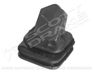 CLUTCH LEVER DUST SHIELD, FALCON 66-70 - 6cyl 200, MUSTANG 66-70 6cyl NOT 200