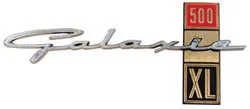 EMBLEM FENDER GALAXIE 63, "Galaxie 500XL", RH